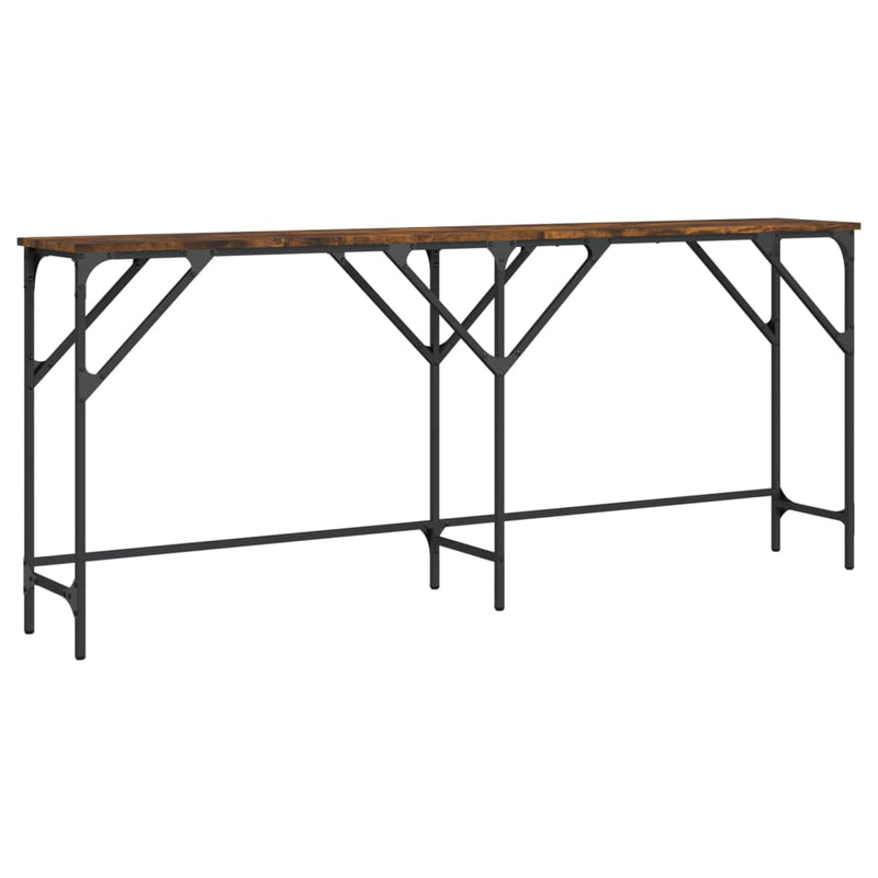 vidaXL füstös tölgy színű szerelt fa tálalóasztal 180x29x75 cm