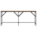 vidaXL füstös tölgy színű szerelt fa tálalóasztal 180x29x75 cm