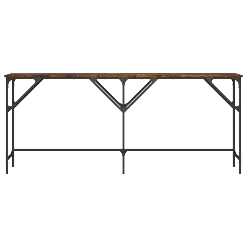 vidaXL füstös tölgy színű szerelt fa tálalóasztal 180x29x75 cm