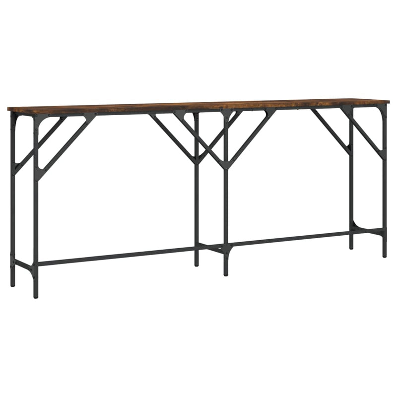 vidaXL füstös tölgy színű szerelt fa tálalóasztal 180x29x75 cm