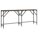 vidaXL barna tölgyszínű szerelt fa tálalóasztal 180x29x75 cm