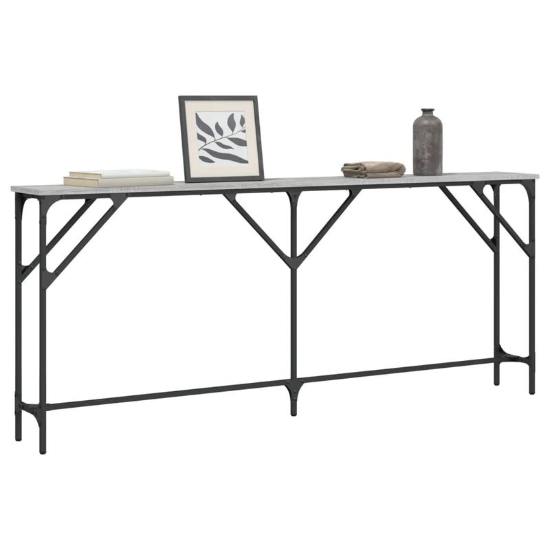 vidaXL szürke sonoma színű szerelt fa tálalóasztal 180x23x75 cm
