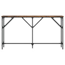 vidaXL füstös tölgy színű szerelt fa tálalóasztal 140 x 23 x 75 cm