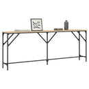 vidaXL sonoma tölgy színű szerelt fa dohányzóasztal 200x29x75 cm