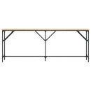 vidaXL sonoma tölgy színű szerelt fa dohányzóasztal 200x29x75 cm