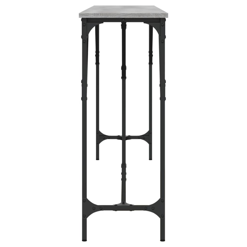 vidaXL szürke sonoma színű szerelt fa konzolasztal 200x29x75 cm