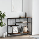vidaXL barna tölgyszínű tálalóasztal polcokkal 100 x 35 x 75 cm