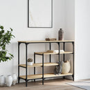 vidaXL sonoma tölgy színű tálalóasztal polcokkal 100 x 35 x 75 cm