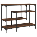 vidaXL barna tölgyszínű tálalóasztal polcokkal 100 x 35 x 75 cm