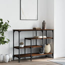 vidaXL barna tölgyszínű tálalóasztal polcokkal 100 x 35 x 75 cm