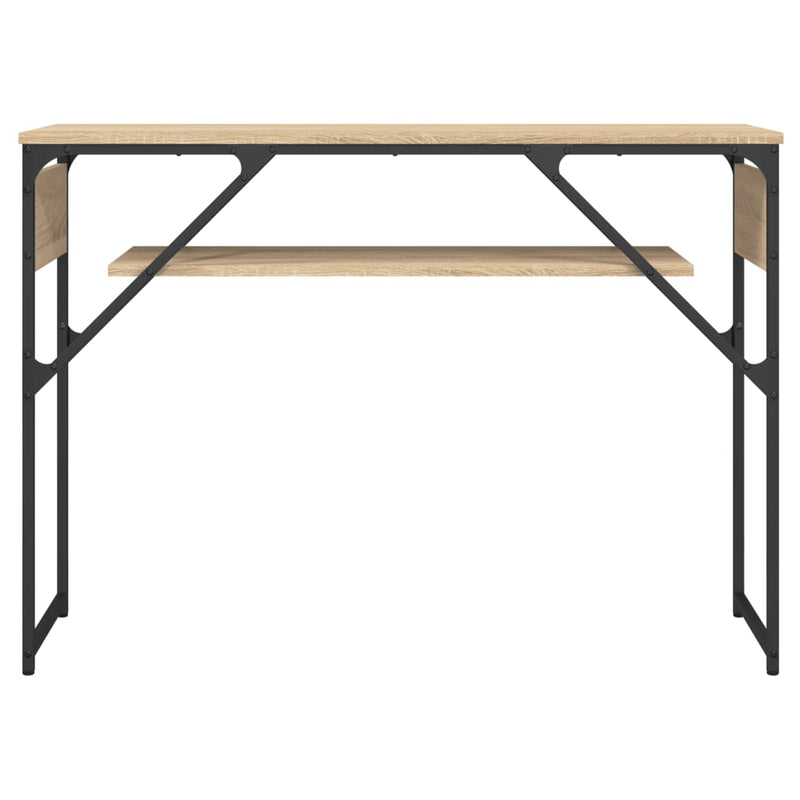 vidaXL sonoma tölgy színű szerelt fa tálalóasztal polccal 105x30x75 cm