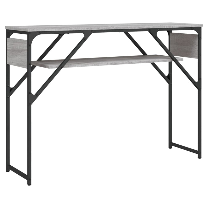 vidaXL szürke sonoma színű szerelt fa tálalóasztal polccal 105x30x75cm