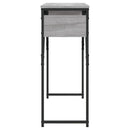 vidaXL szürke sonoma színű szerelt fa tálalóasztal polccal 105x30x75cm