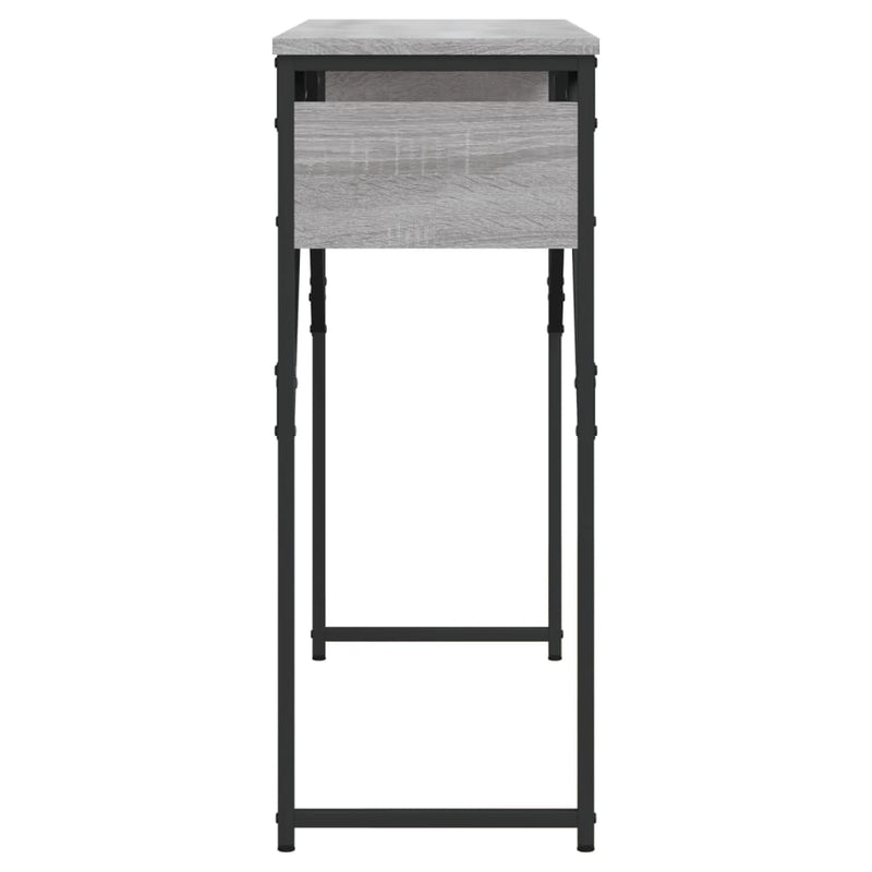 vidaXL szürke sonoma színű szerelt fa tálalóasztal polccal 105x30x75cm