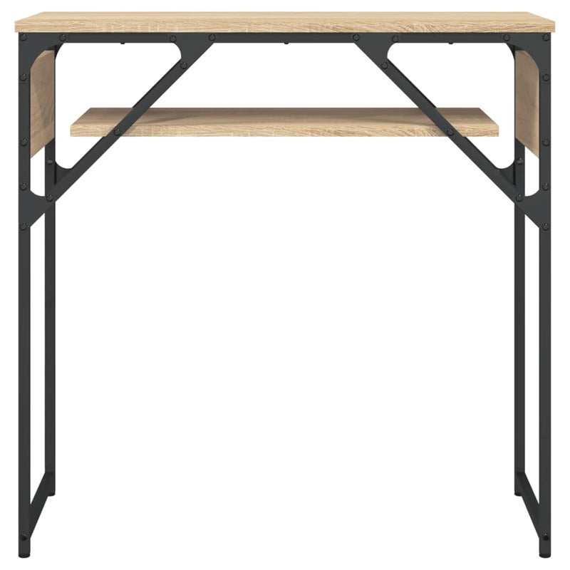 vidaXL sonoma tölgy színű szerelt fa tálalóasztal polccal 75x30x75 cm