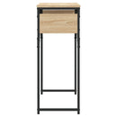 vidaXL sonoma tölgy színű szerelt fa tálalóasztal polccal 75x30x75 cm