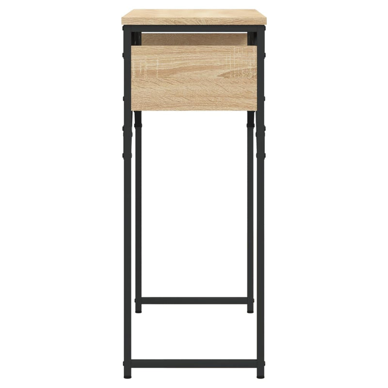 vidaXL sonoma tölgy színű szerelt fa tálalóasztal polccal 75x30x75 cm