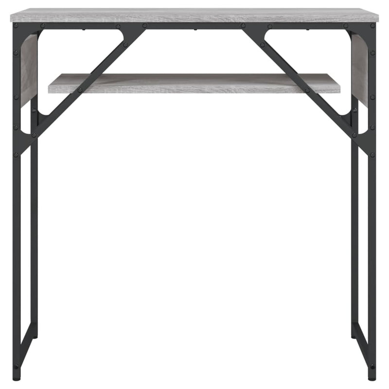 vidaXL szürke sonoma színű szerelt fa tálalóasztal polccal 75x30x75 cm
