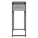 vidaXL szürke sonoma színű szerelt fa tálalóasztal polccal 75x30x75 cm