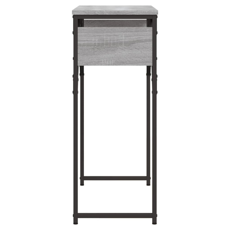 vidaXL szürke sonoma színű szerelt fa tálalóasztal polccal 75x30x75 cm