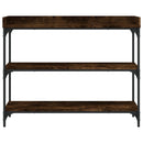 vidaXL sonoma tölgy színű tálalóasztal polcokkal 100 x 30 x 80 cm