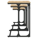 vidaXL 3 db sonoma színű szerelt fa egymásba tolható dohányzóasztal