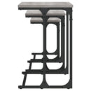 vidaXL 3 db szürke sonoma színű szerelt fa rakásolható dohányzóasztal