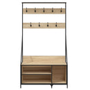 vidaXL sonoma tölgy színű ruhafogas cipőpolccal 100x41x184 cm