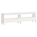 vidaXL fehér tömör fenyőfa előszoba pad 160x28x45 cm