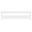 vidaXL fehér tömör fenyőfa előszoba pad 160x28x45 cm