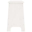 vidaXL fehér tömör fenyőfa előszoba pad 160x28x45 cm