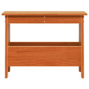 vidaXL viaszbarna tömör fenyőfa előszoba pad 60x28x45 cm