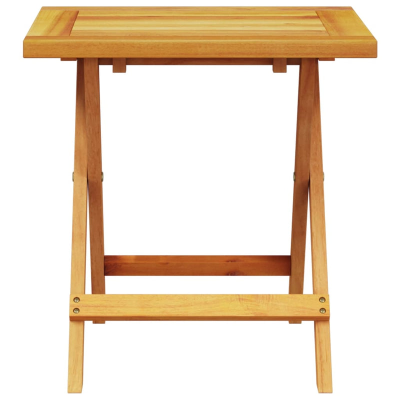 vidaXL tömör akácfa napozóágy párnával és asztallal