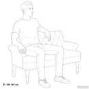vidaXL sötétzöld szövetpad háttámlával 120 x 62 x 75,5 cm