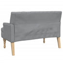 vidaXL világosszürke szövetpad párnákkal 113x64,5x75,5 cm