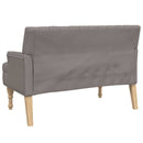 vidaXL tópszínű szövetpad párnákkal 113x64,5x75,5 cm