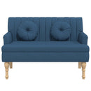 vidaXL kék szövetpad párnákkal 113x64,5x75,5 cm