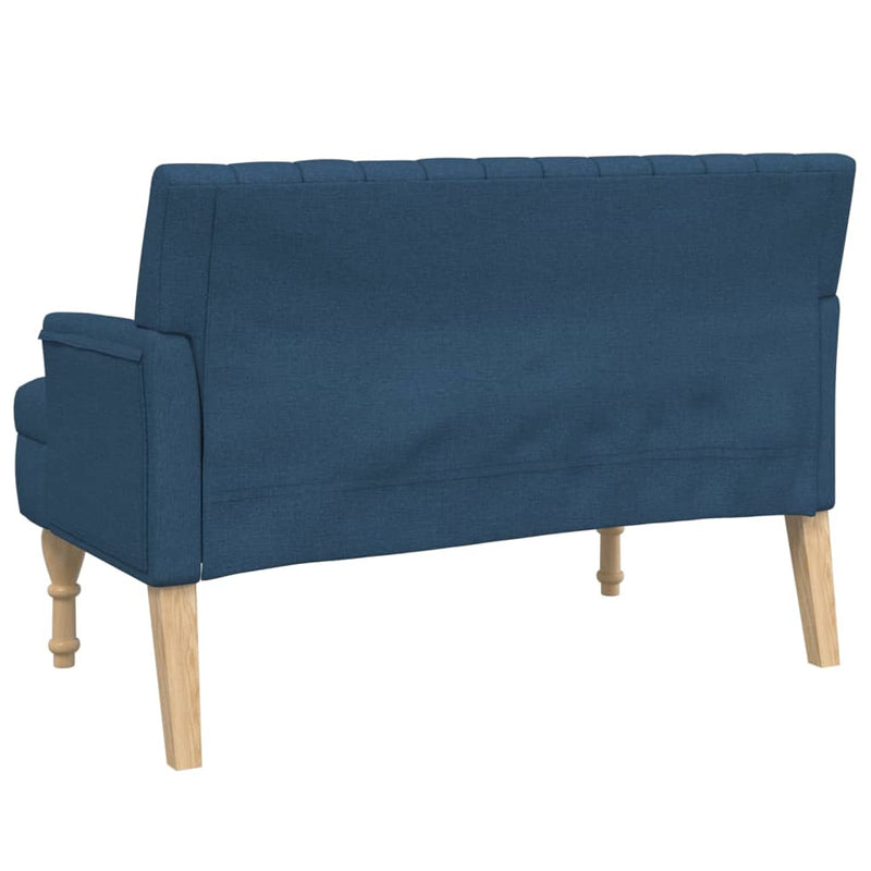 vidaXL kék szövetpad párnákkal 113x64,5x75,5 cm