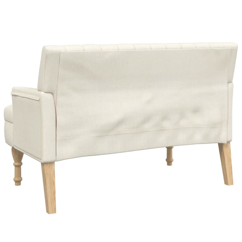 vidaXL vászonpad párnával 113 x 64,5 x 75,5 cm