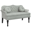 vidaXL világosszürke bársony pad párnákkal 120,5 x 65 x 75 cm