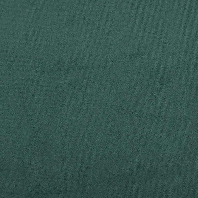 vidaXL sötétzöld bársony pad párnákkal 120,5 x 65 x 75 cm