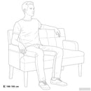 vidaXL szürke műbőr pad háttámlával 112x65,5x75 cm