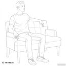vidaXL fehér műbőr pad háttámlával 112x65,5x75 cm