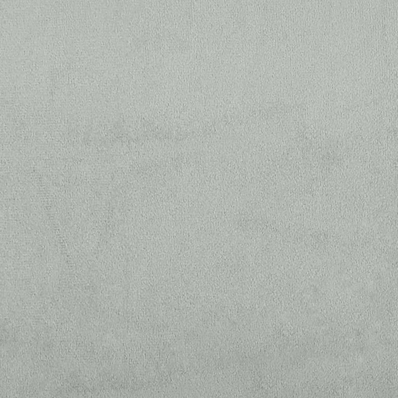 vidaXL világosszürke bársony pad háttámlával 119,5 x 64,5 x 75 cm