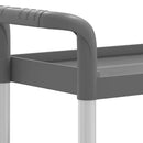 vidaXL 3 szintes szürke alumínium kocsi 77 x 34 x 72 cm