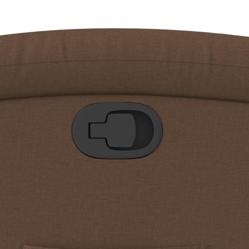 vidaXL barna szövet dönthető szék