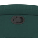 vidaXL sötétzöld szövet dönthető fotel