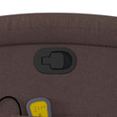 vidaXL sötétbarna szövet dönthető masszázsfotel