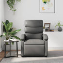 vidaXL szürke műbőr dönthető fotel