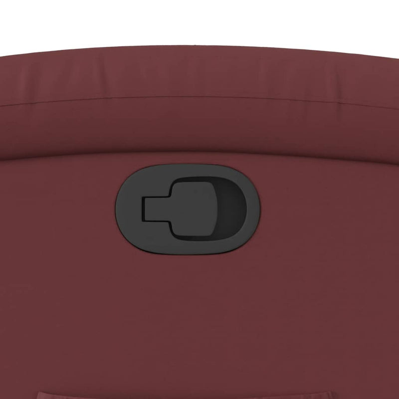 vidaXL bordó műbőr dönthető fotel